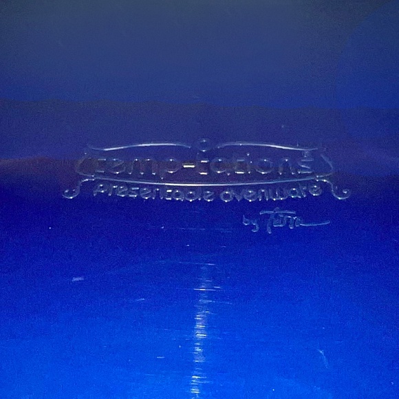 Temptations Blue "Old World" Medium Casserole Pan - Picture 2 of 13